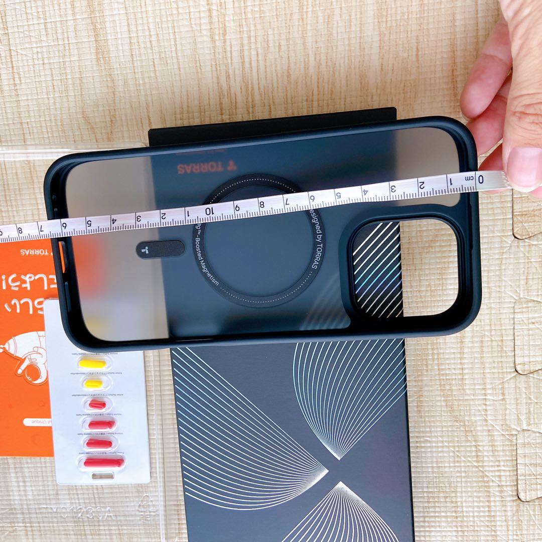 TORRAS iPhone16 ProMax ケース 半透明 マグネット マット