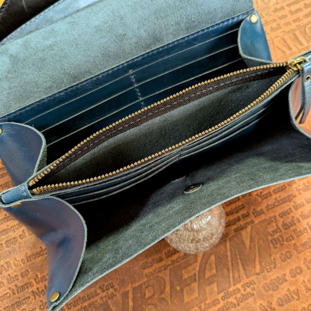 【もこもこ様オーダー】アコーディオン長財布・ぽてっとポーチ