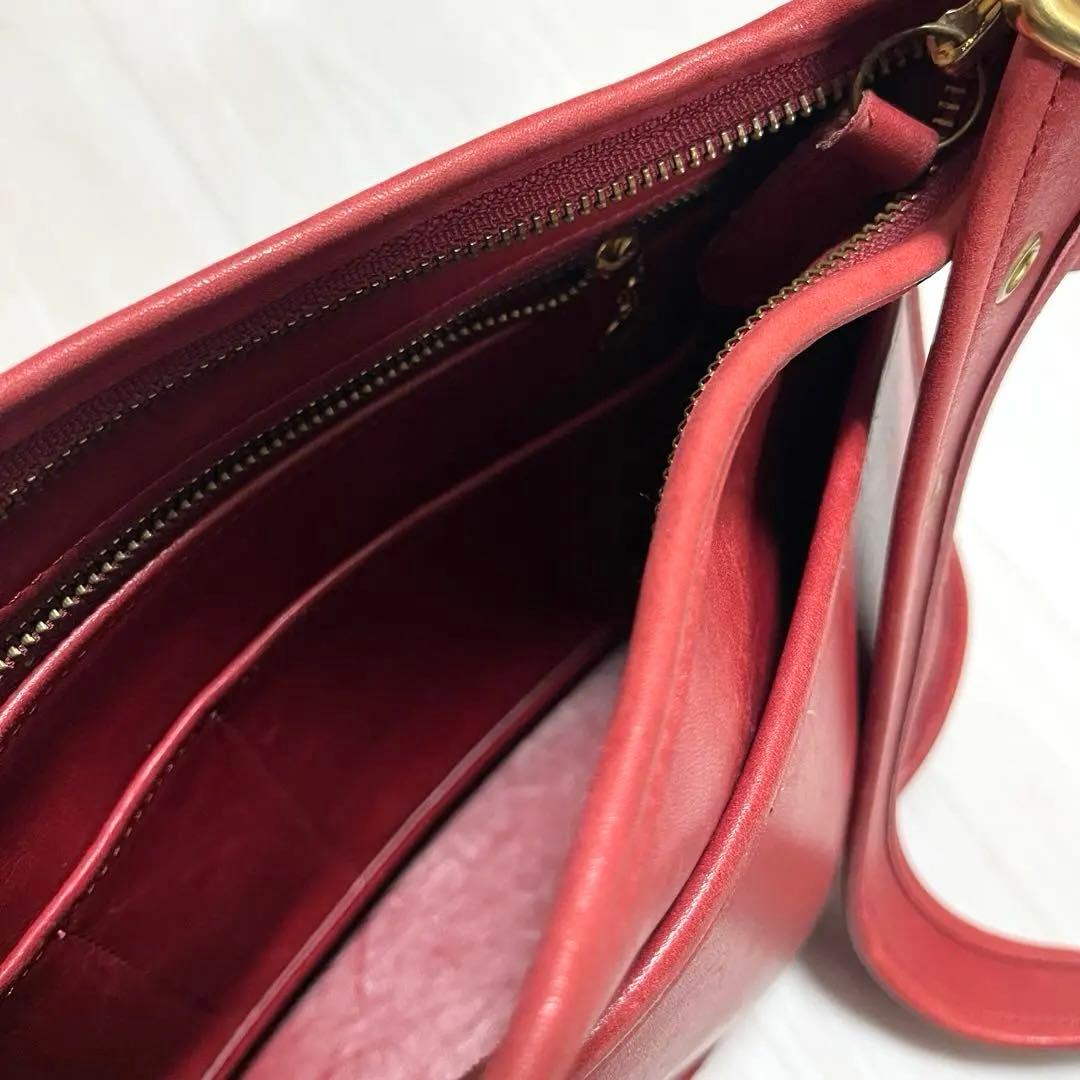 coach オールドコーチ　9966 ショルダーバッグ　赤
