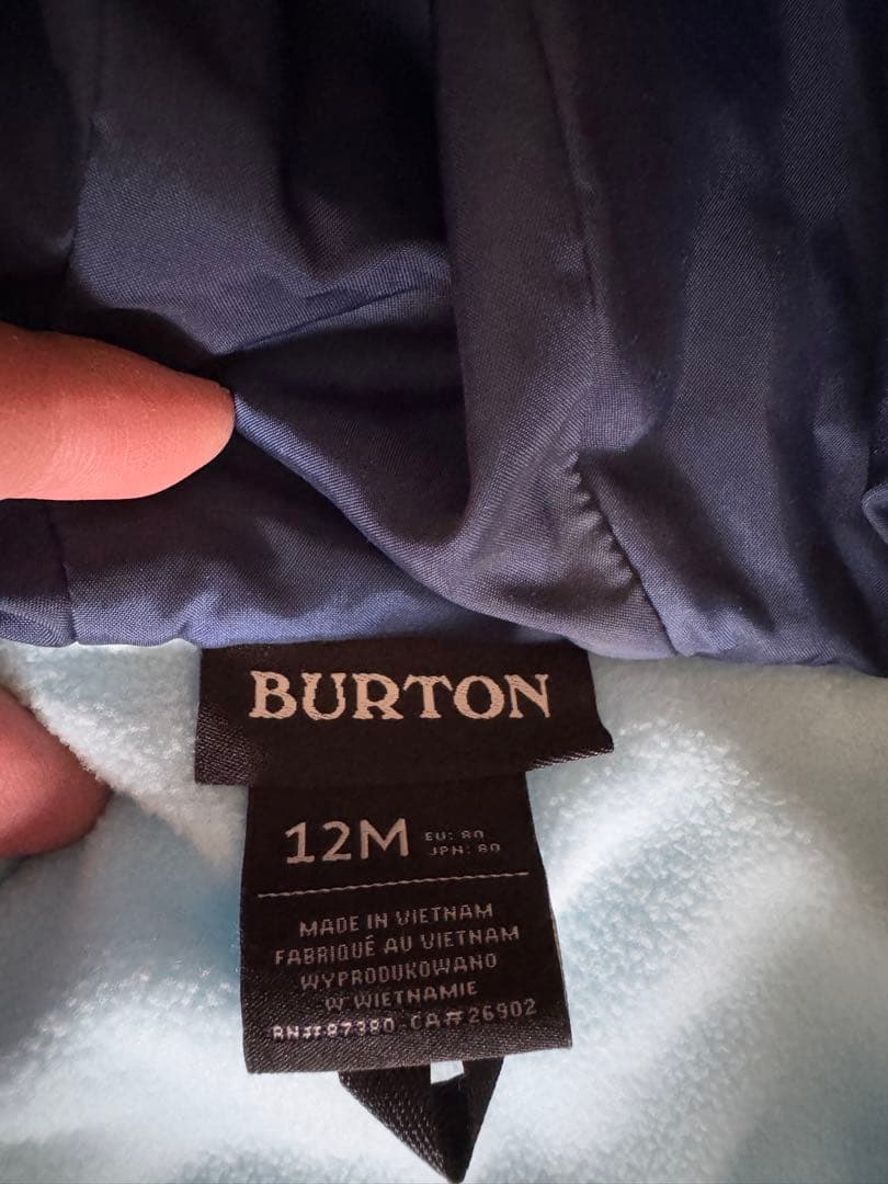 バートン　BURTON スノーウェアジャンプスーツカバーオールトドラー12M80