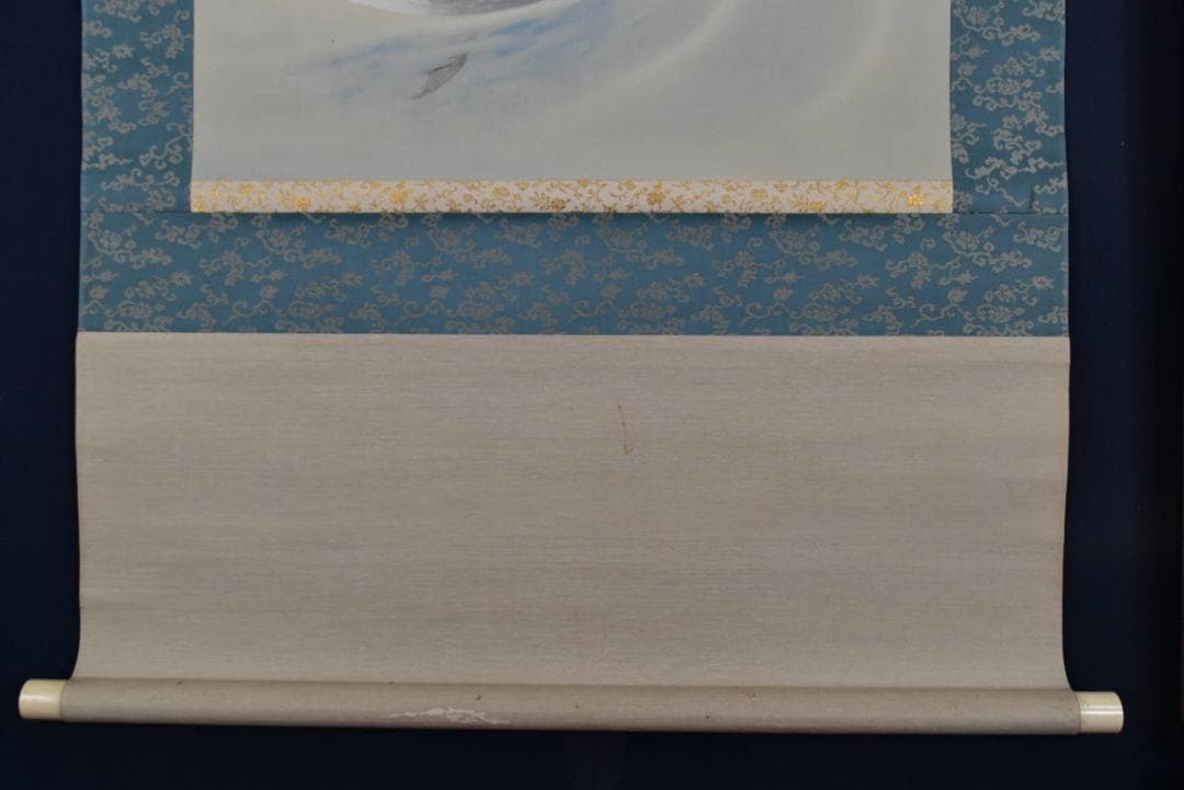 【真作】隆/鴛図/おしどり/掛軸/名家伝来/AA-916