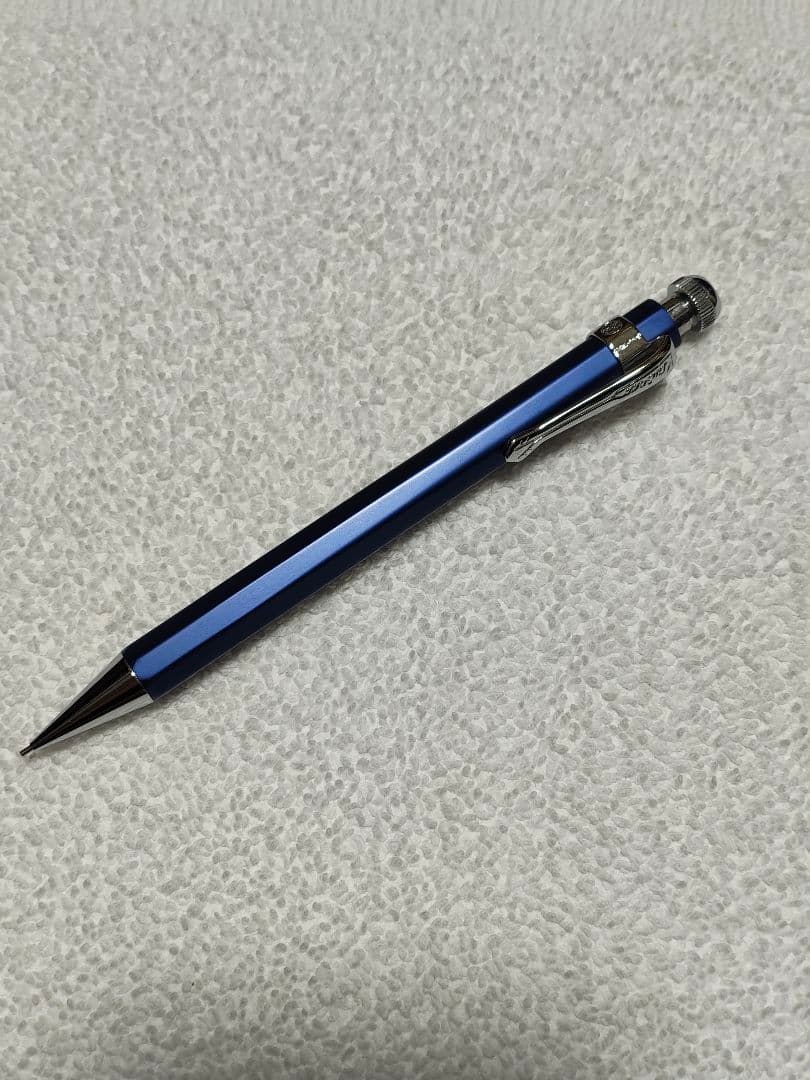 【美品】カヴェコスペシャル ブルー 青 0.7mm シャーペン クリップ付き
