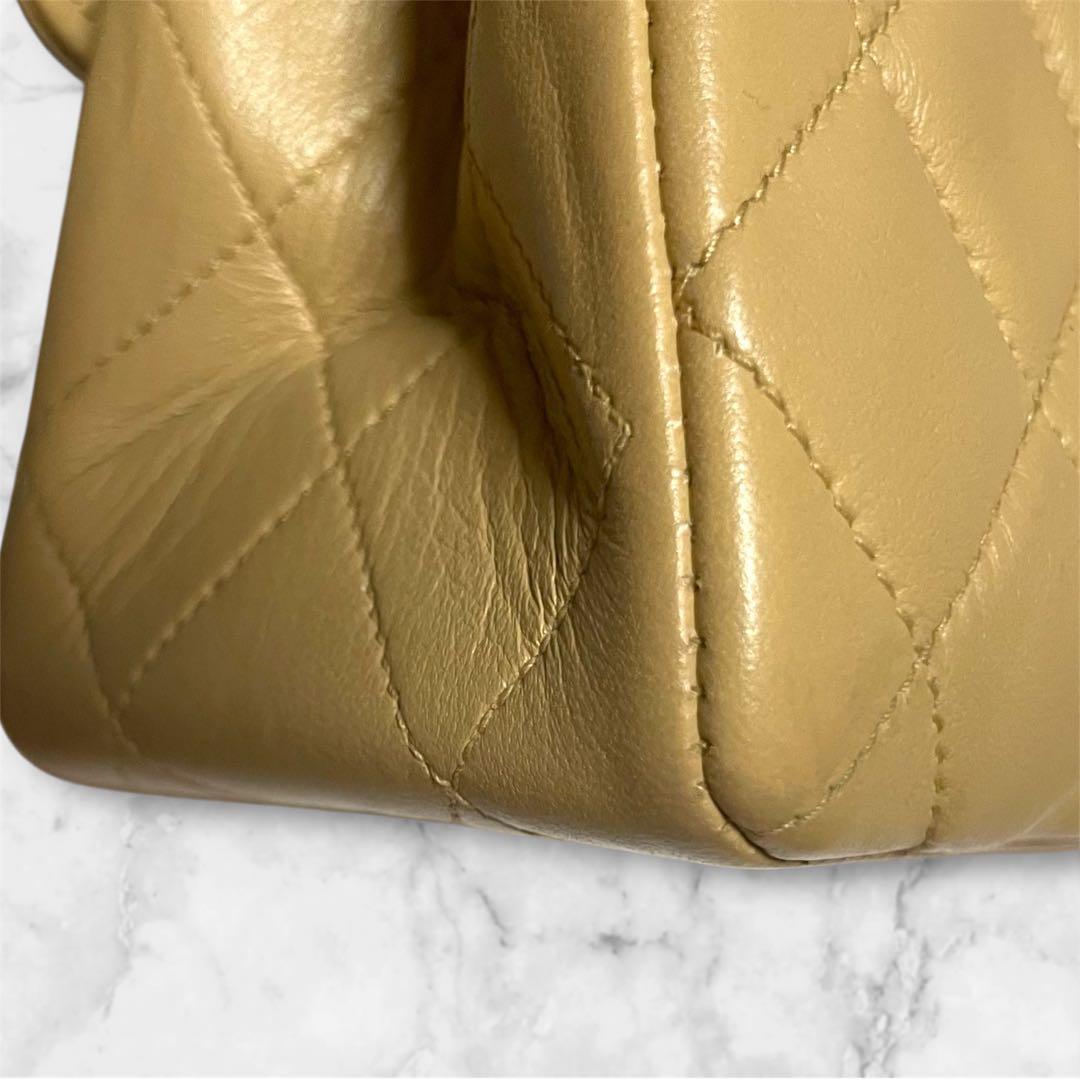 CHANEL マトラッセ ダブルフラップ Wチェーン チェーンショルダーバッグ