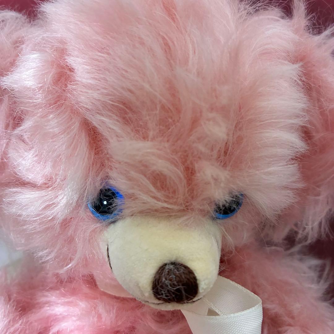 アンティーク　ピンク　テディベア　くま　ぬいぐるみ　鈴　かわいい　ビンテージ