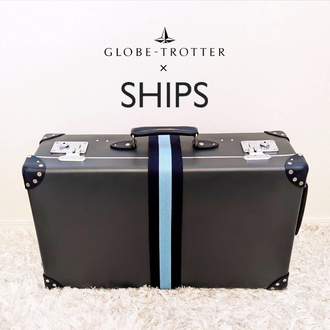 希少★極美品SHIPS×グローブトロッター26インチ２輪トロリースーツケース中古
