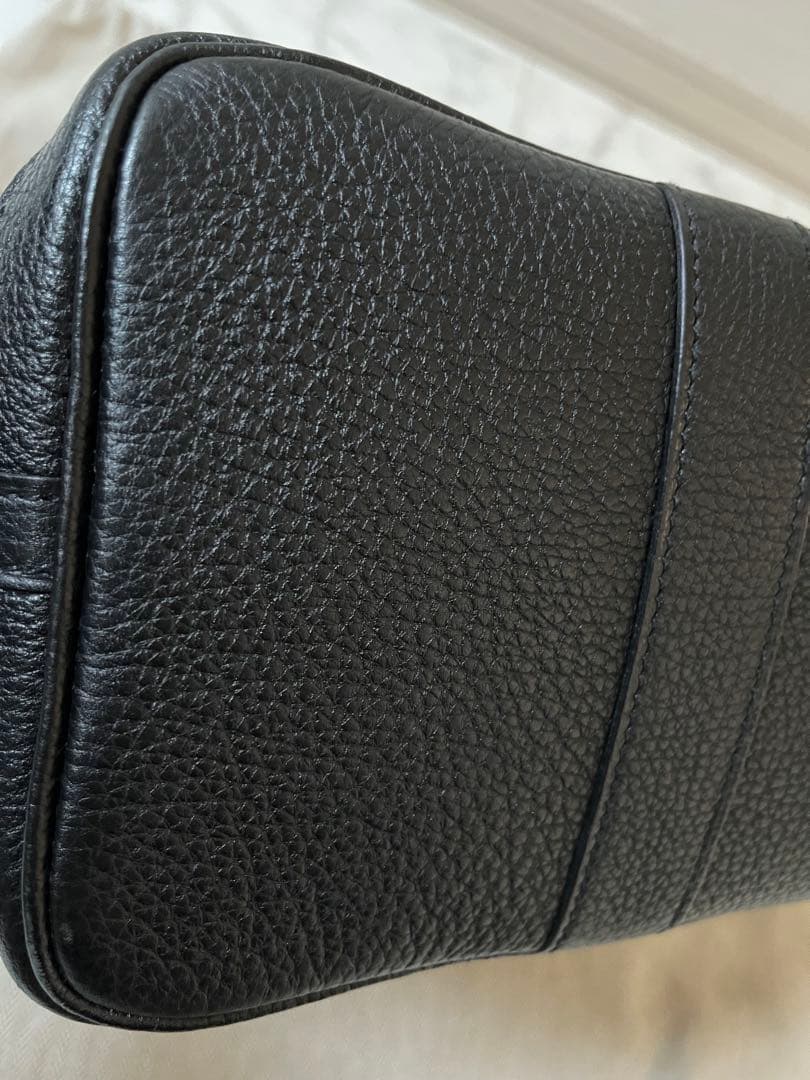 エルメス　ガーデンパーティー　ネゴンダ　レザー　黒　美品