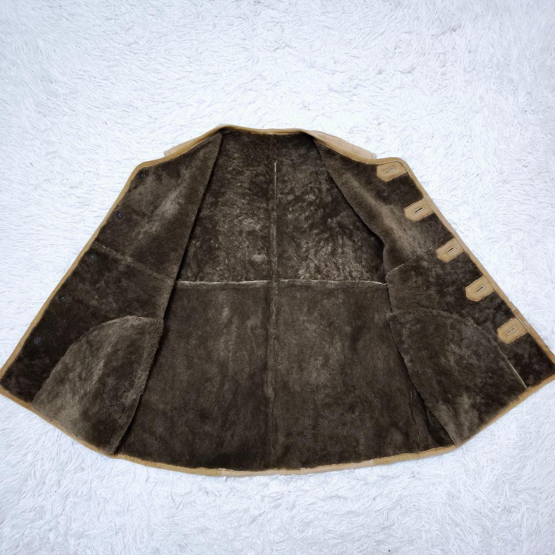 【美品】ブルガリア軍 シープスキン リアルムートンベスト ミリタリー L