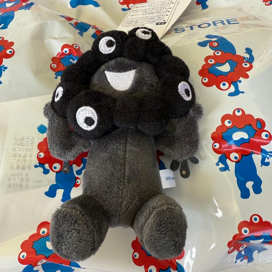 【終売】 万博 黒ミャクミャク カラビナ キーホルダー ブラック 座り