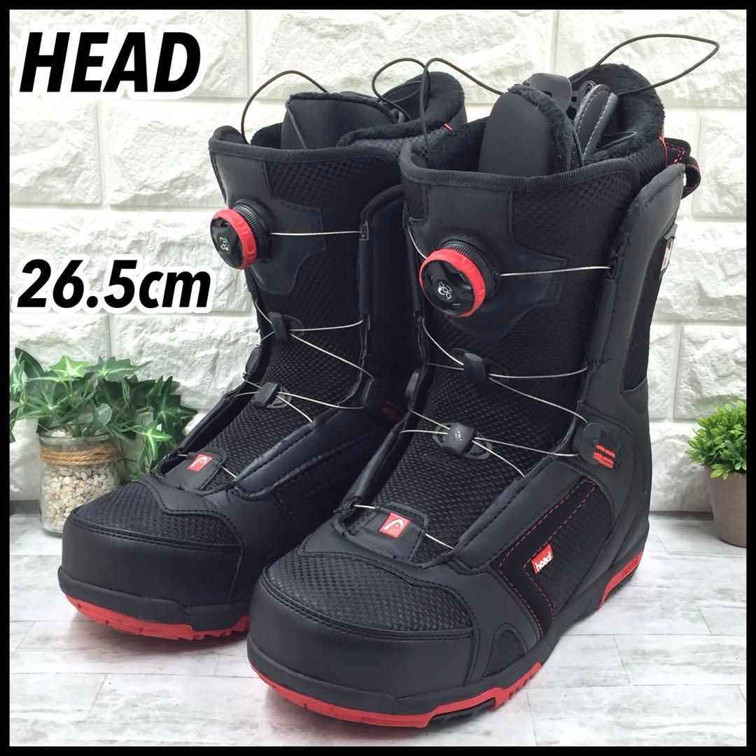 【美品】HEAD ヘッド ボア付き スノーボードブーツ 26.5 ブラック