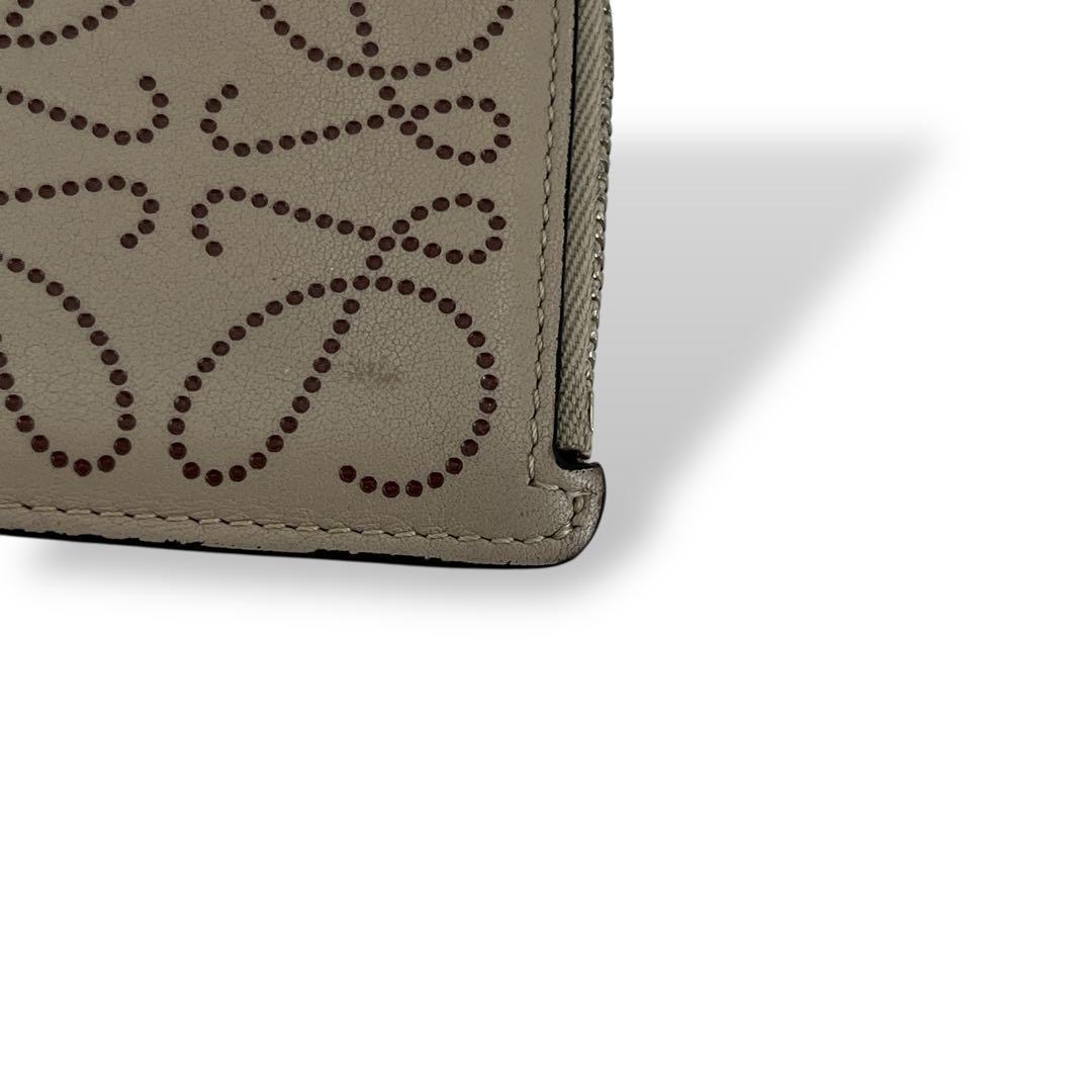 ロエベ　フラグメントケース　アナグラム　ケース　カードケース　レザー　刻印