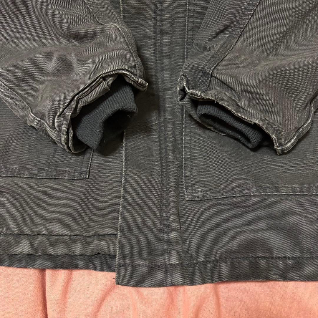 carhartt　トラディショナルコート　襟コーデュロイ　古着　ブラック　90s