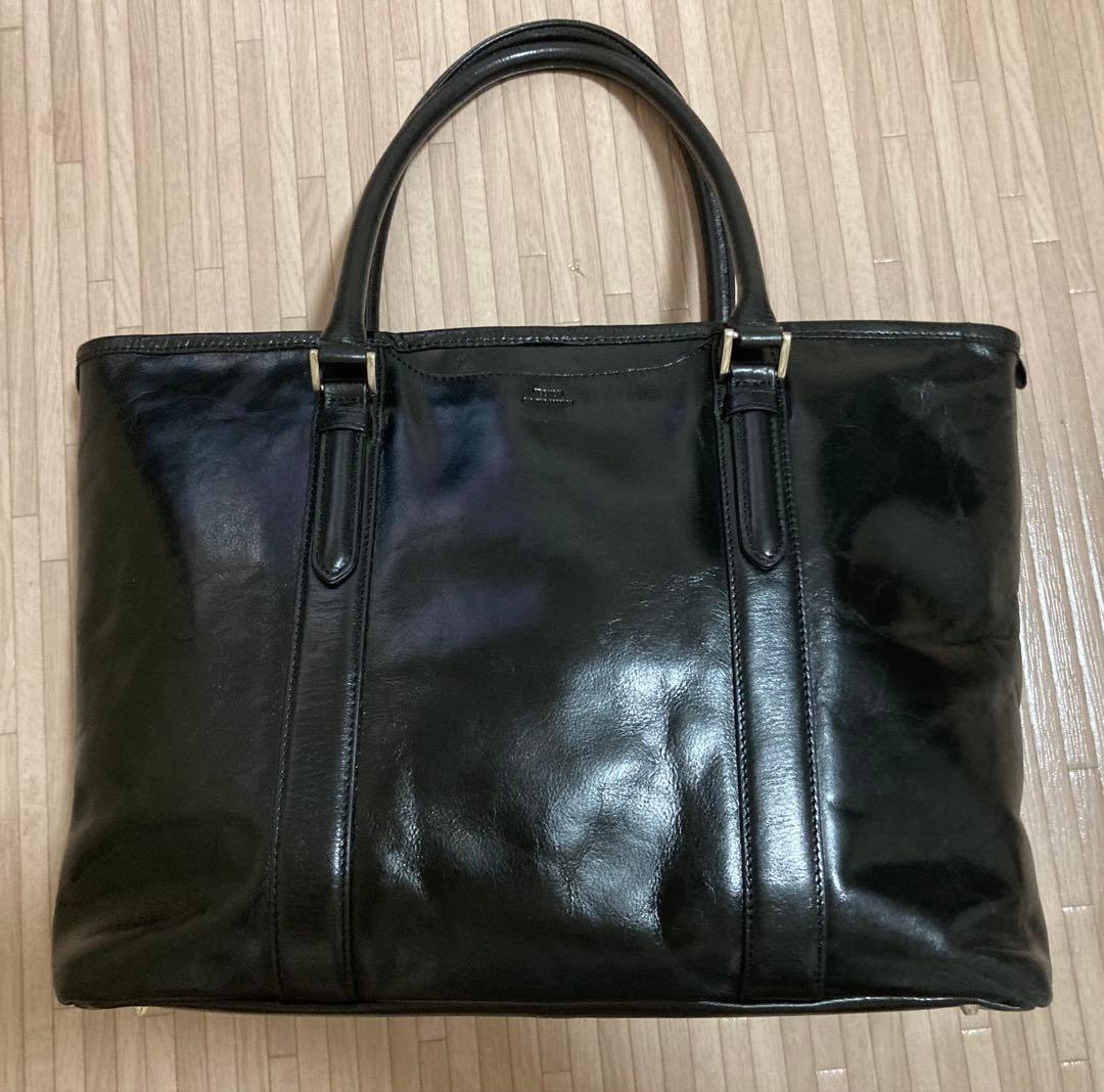 SEEKER 黒レザー トートバッグ