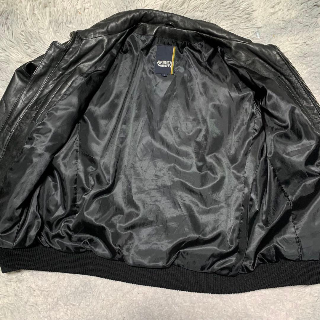 極美品 AVIREX アビレックス レザージャケット キルティング レザー