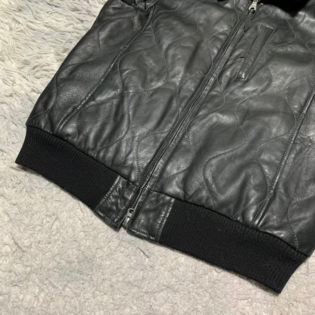 極美品 AVIREX アビレックス レザージャケット キルティング レザー