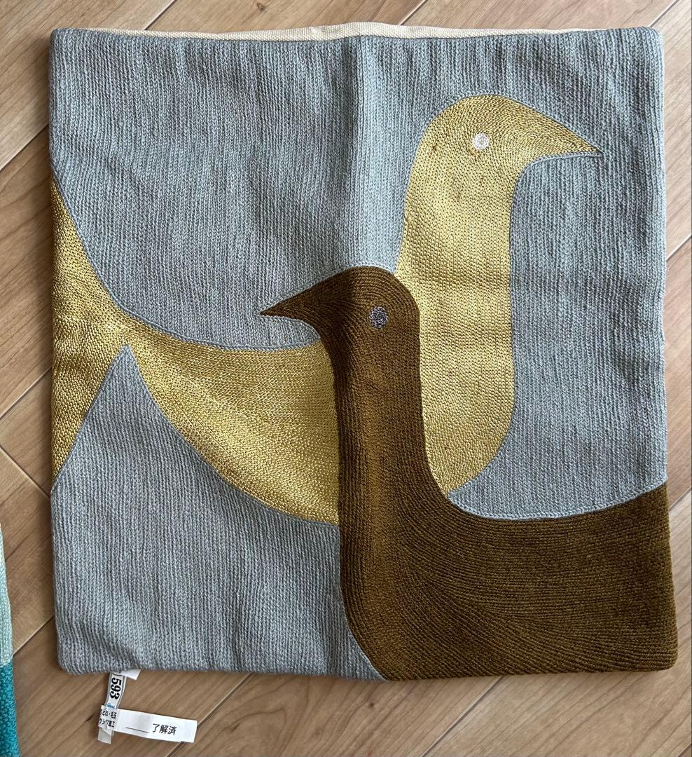 Jonathan Adler 鳥デザイン クッションカバー 2枚セット