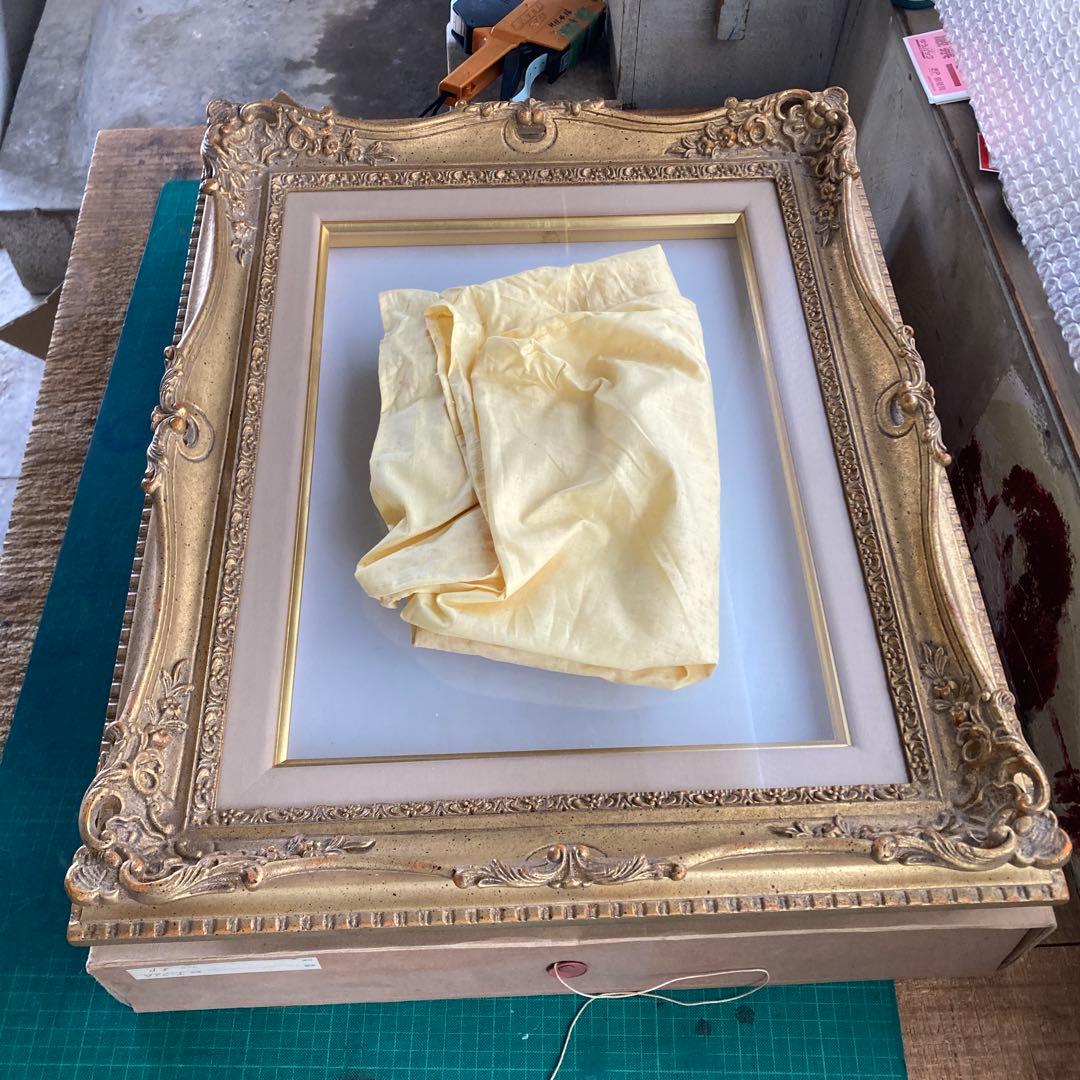 金装飾 P8号 油彩額縁 ゴールドフレーム 布袋 箱付き