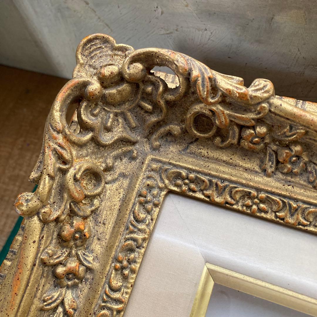 金装飾 P8号 油彩額縁 ゴールドフレーム 布袋 箱付き