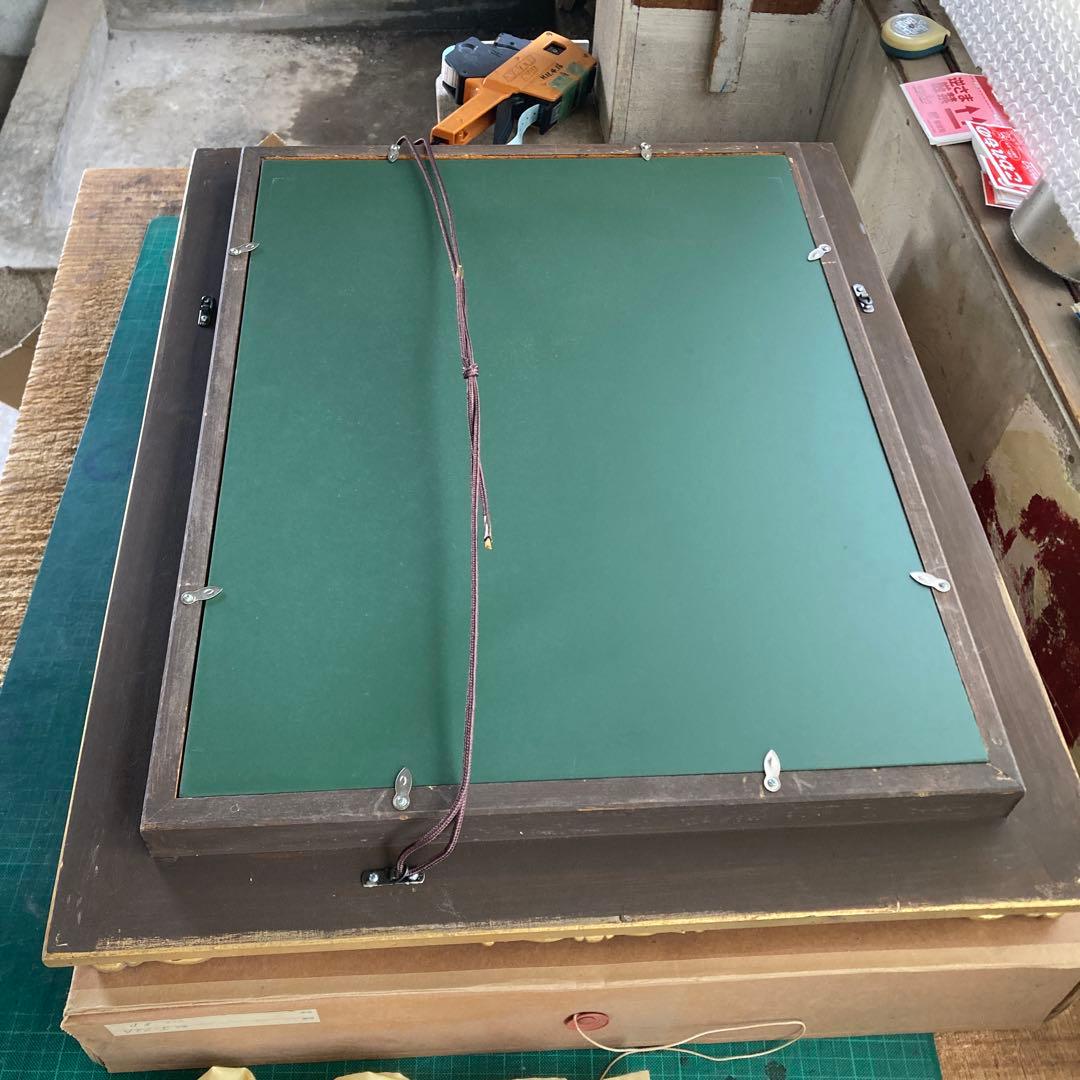 金装飾 P8号 油彩額縁 ゴールドフレーム 布袋 箱付き