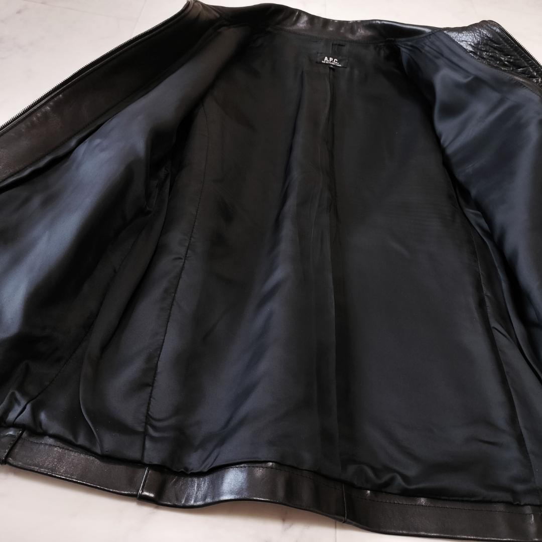 希少 old A.P.C. 馬革 フランス製 レザージャケット M ヴィンテージ