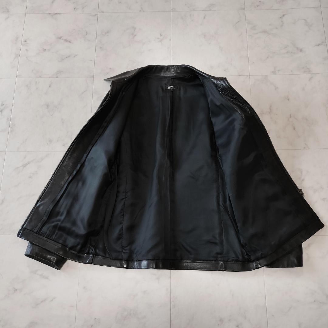 希少 old A.P.C. 馬革 フランス製 レザージャケット M ヴィンテージ