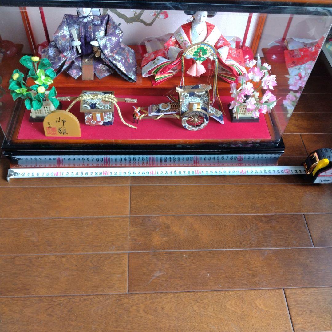 雛人形セット美品 アクリルケース入り 吉徳