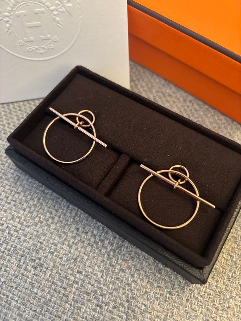 【新品未使用】HERMES エシャペPM ローズゴールド　箱保証書あり