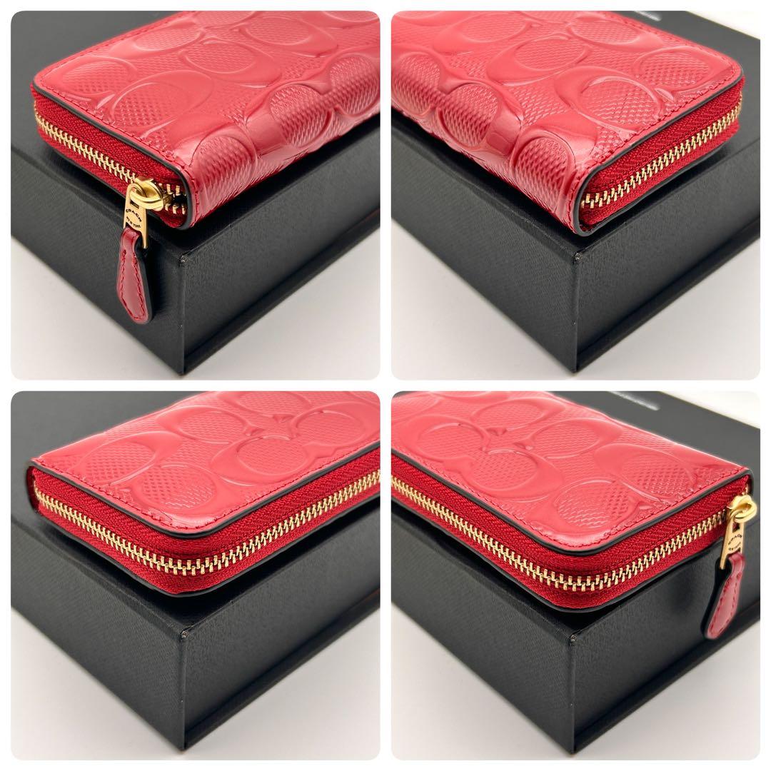 ✨極美品✨ COACH コーチ ケース カードケース ラウンドファスナー