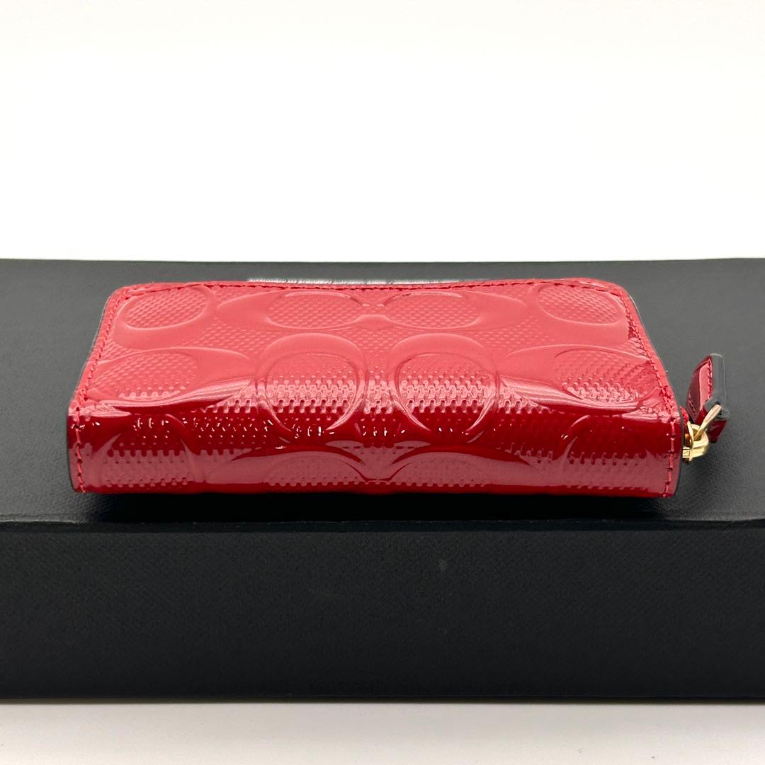 ✨極美品✨ COACH コーチ ケース カードケース ラウンドファスナー
