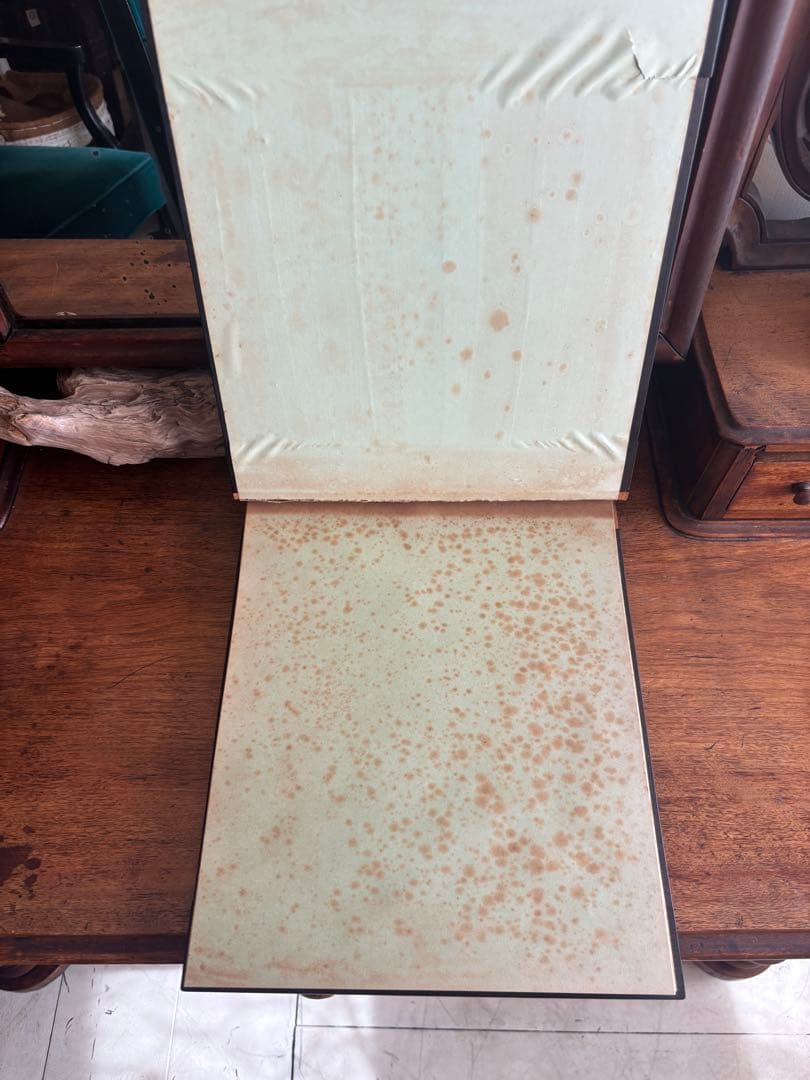 葡萄と葉のレリーフ装飾 ぶどう木製アートアルバムノートアンティークヴィンテージ