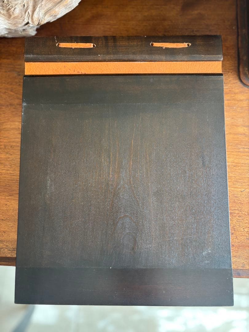 葡萄と葉のレリーフ装飾 ぶどう木製アートアルバムノートアンティークヴィンテージ