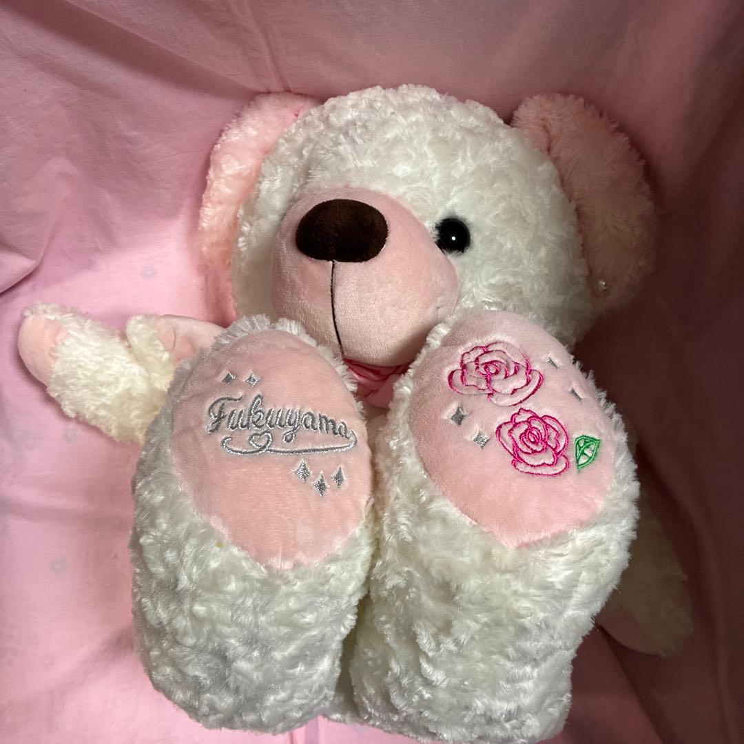 ご当地ベア　広島　山陽自動車道福山SA 福山薔薇　Lサイズ　ぬいぐるみ