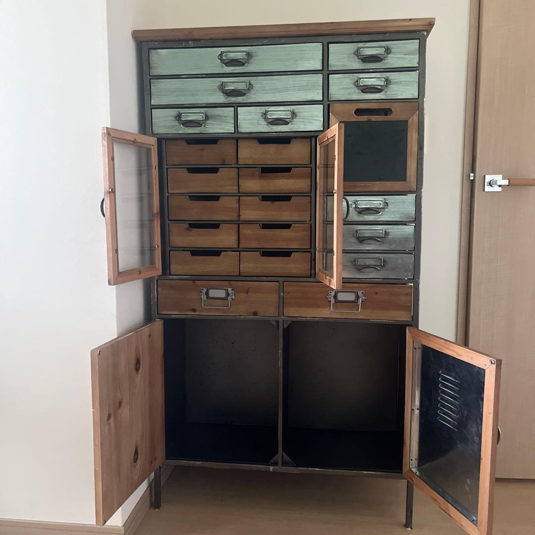 KARE カレ アート ファクトリー 木製キャビネット　ビンテージスタイル