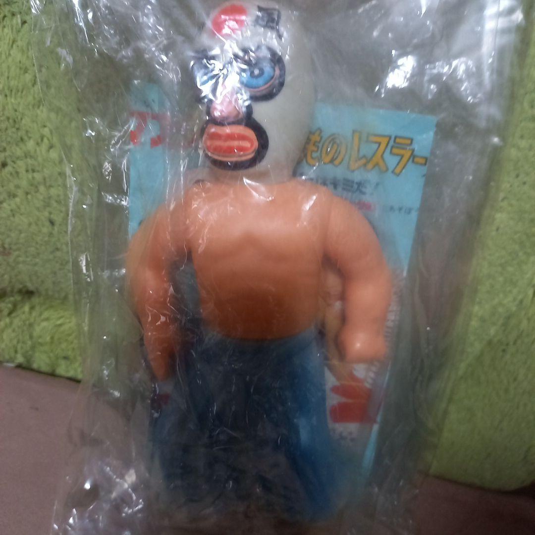 わるもののレスラー フィギュア、中島製作所当時物、ミスター神風ソフビ
