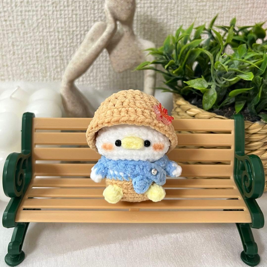 Eアカウント あみぐるみ　ぬいぐるみ　編み物　 　あひる