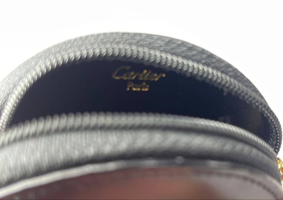 Cartier (カルティエ )ケース レザー ラウンド型 小銭入れ