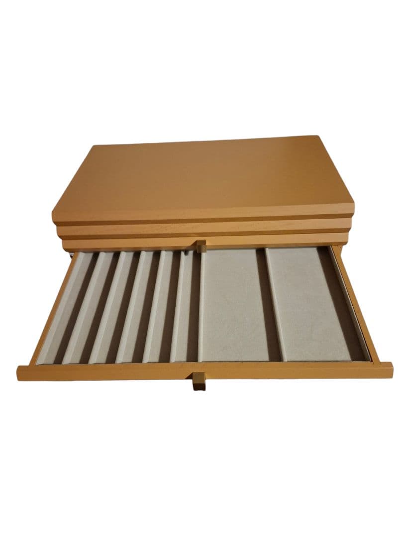 ジュエリーボックス 木製 キャメル 大容量 収納ケース 宝石箱