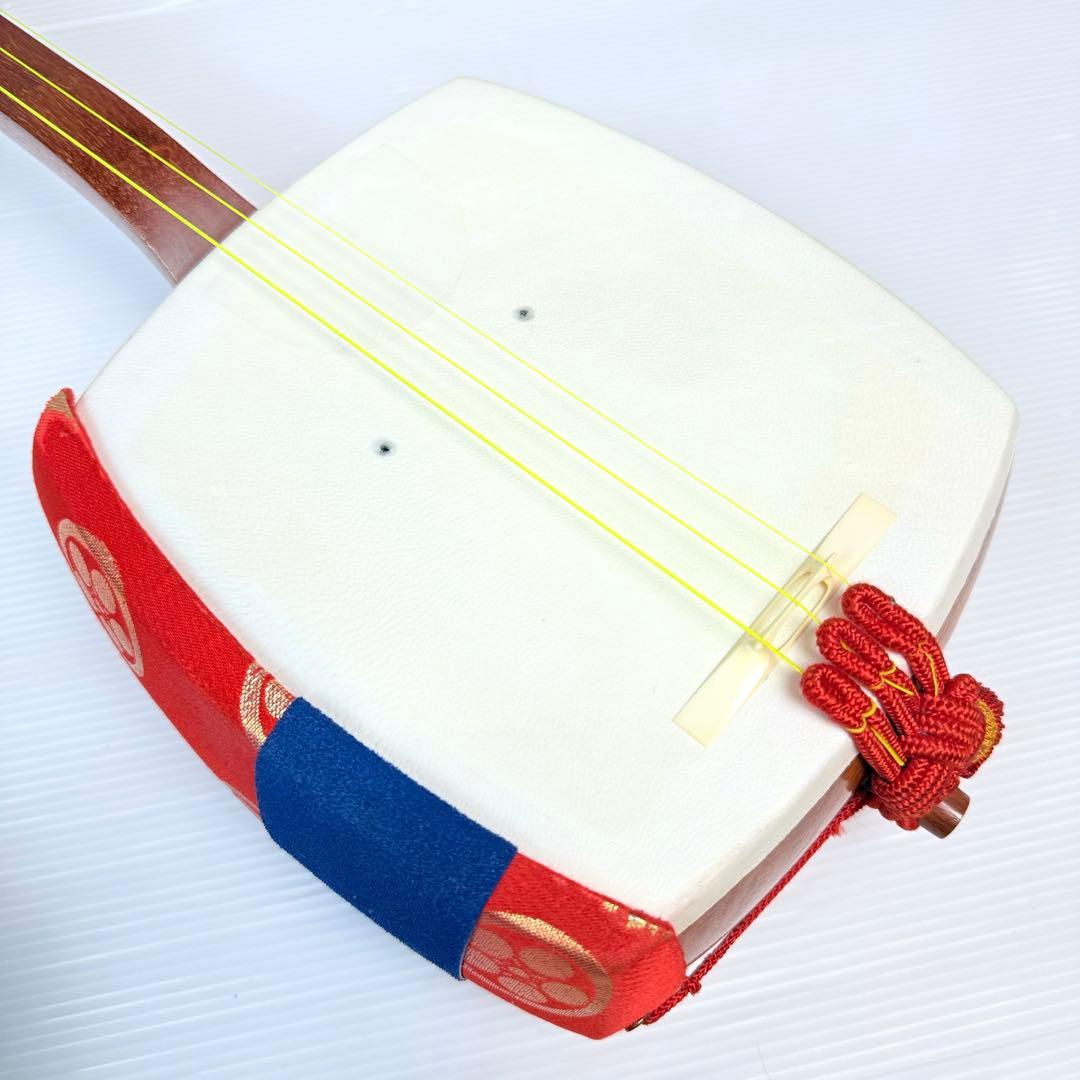 三味線 細棹 駒・バチ付き 和楽器 長唄 小唄 和楽器