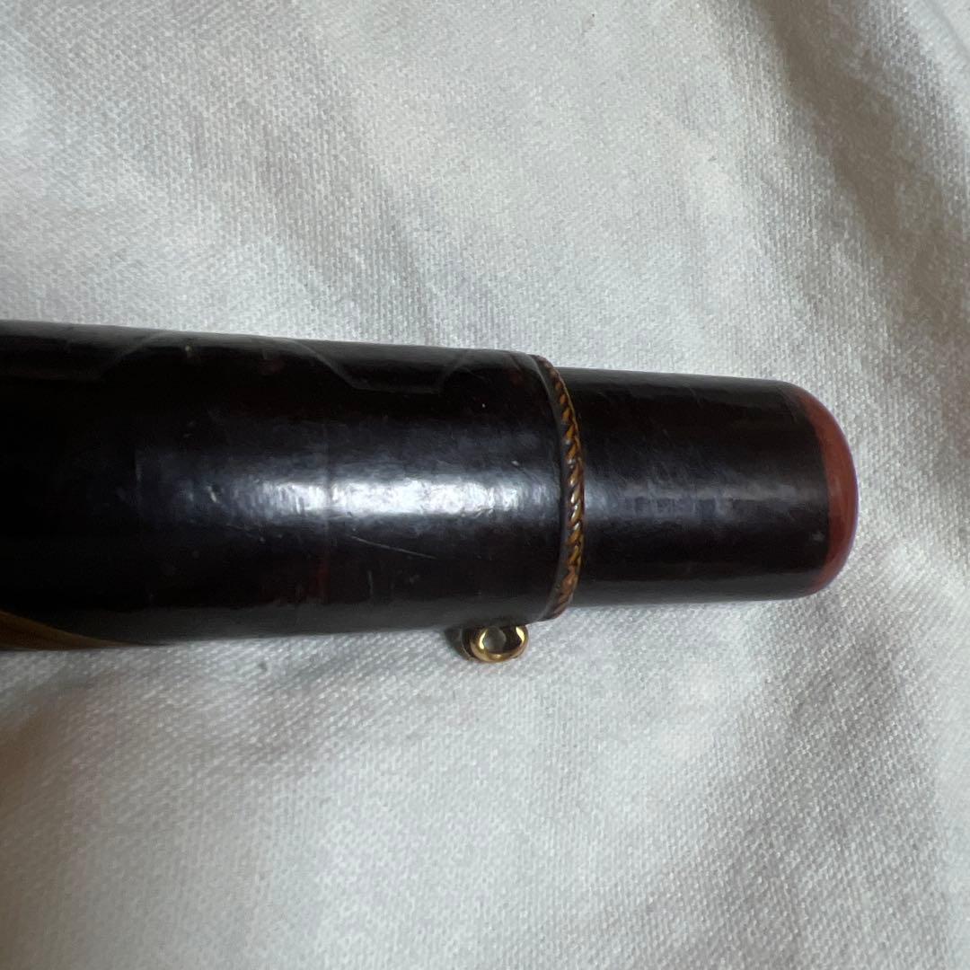キセル　村田　漆塗りの煙管とケース　　アンティーク　骨董