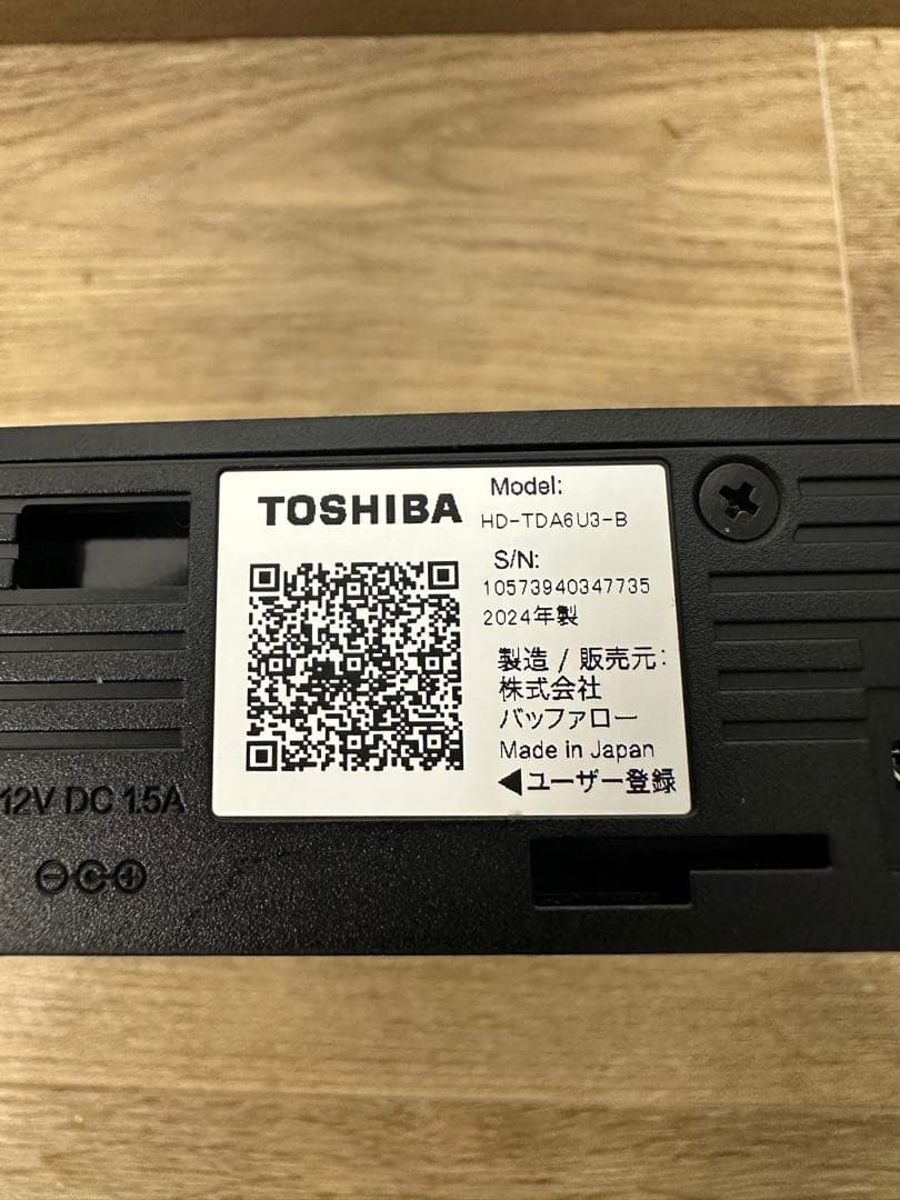 東芝 外付け ハードディスク HD-TDA6U3-B 2024年製