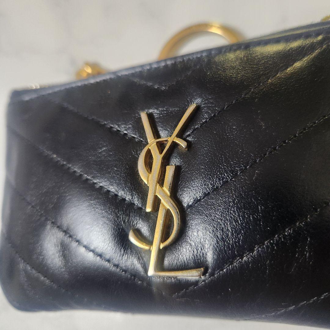 SAINT LAURENT レザー 小銭入れ サンローラン 財布 キー ポーチ