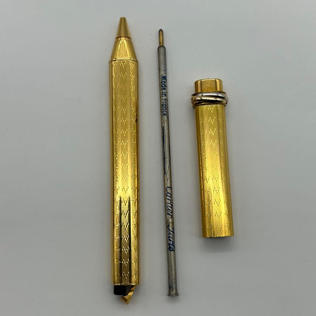 カルティエ　ペン　筆記用具　トリニティ　キャップ式　ボールペン