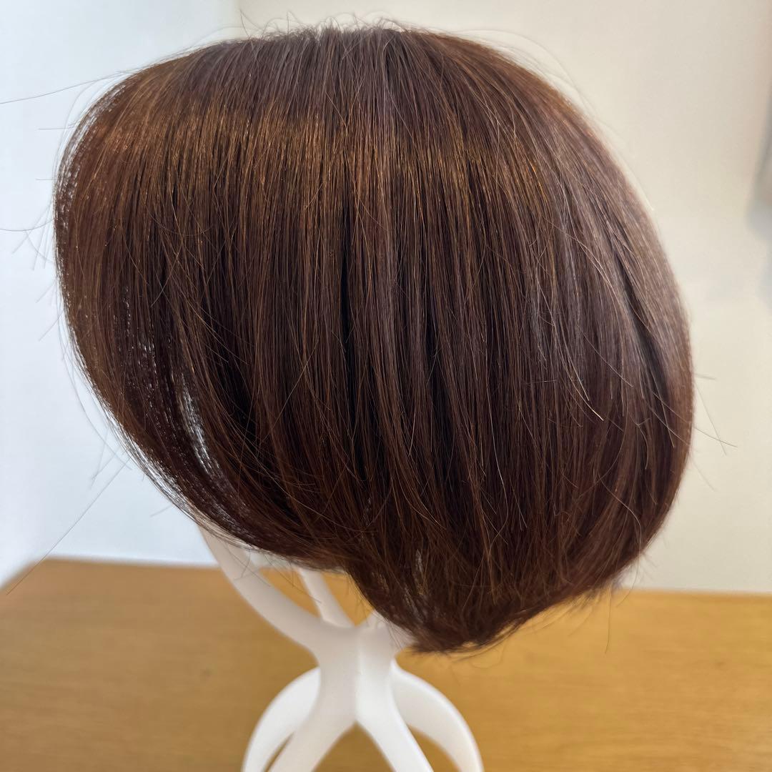 リネアストリア　天使のオリビアショート人毛MIX チョコブラウン　Mサイズ