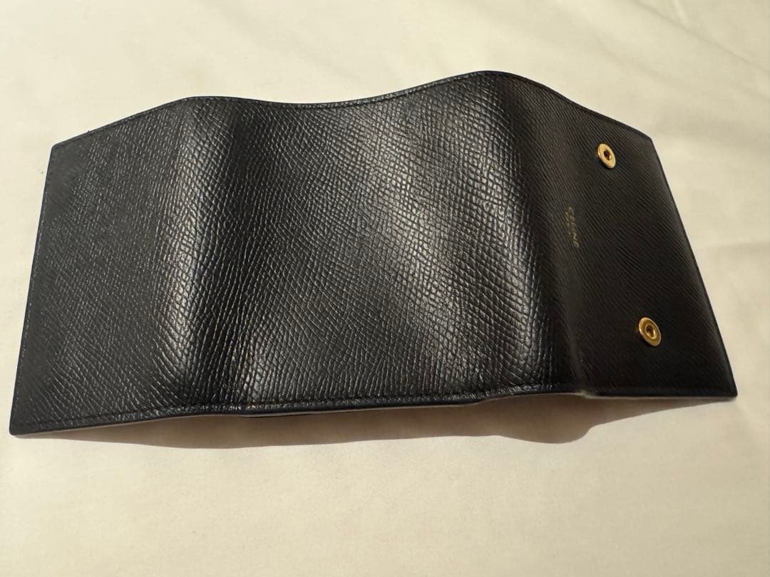 CELINE ブラック 三つ折り財布　箱付き