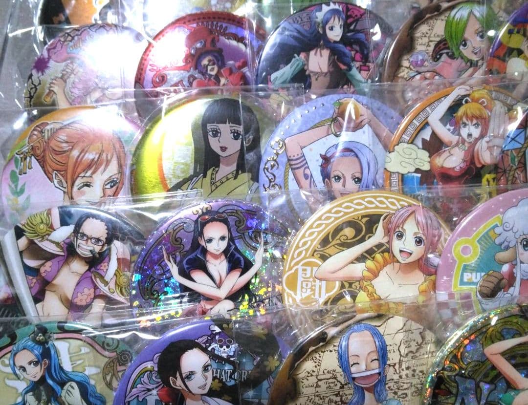 ワンピース 女の子キャラ 缶バッジ まとめ売り 48点セット