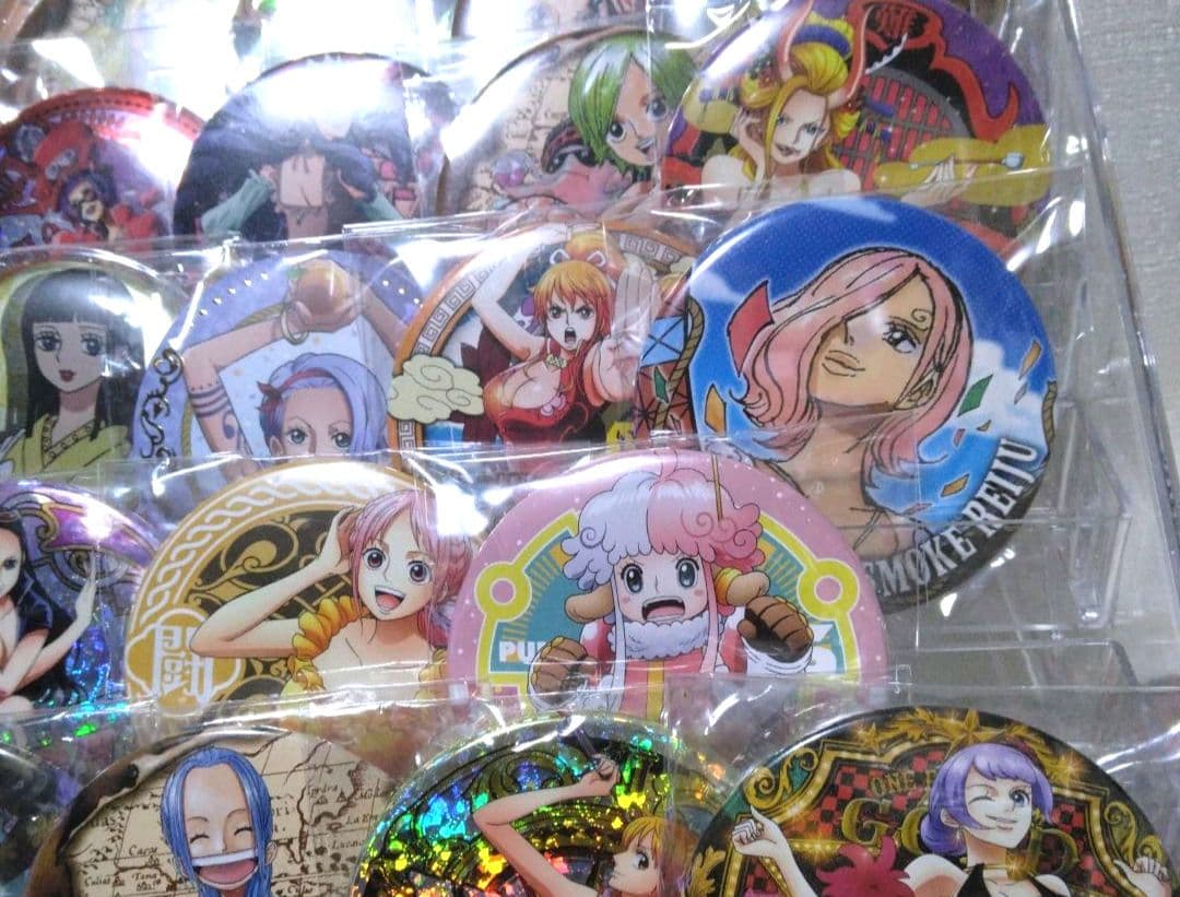 ワンピース 女の子キャラ 缶バッジ まとめ売り 48点セット