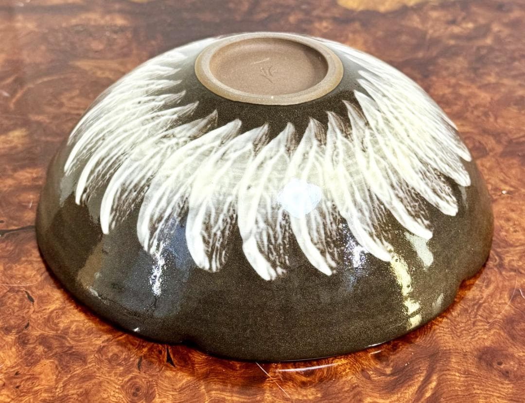 現川焼 十三代 横石臥牛 菓子器 共箱 長崎県無形文化財指定 WWTT418