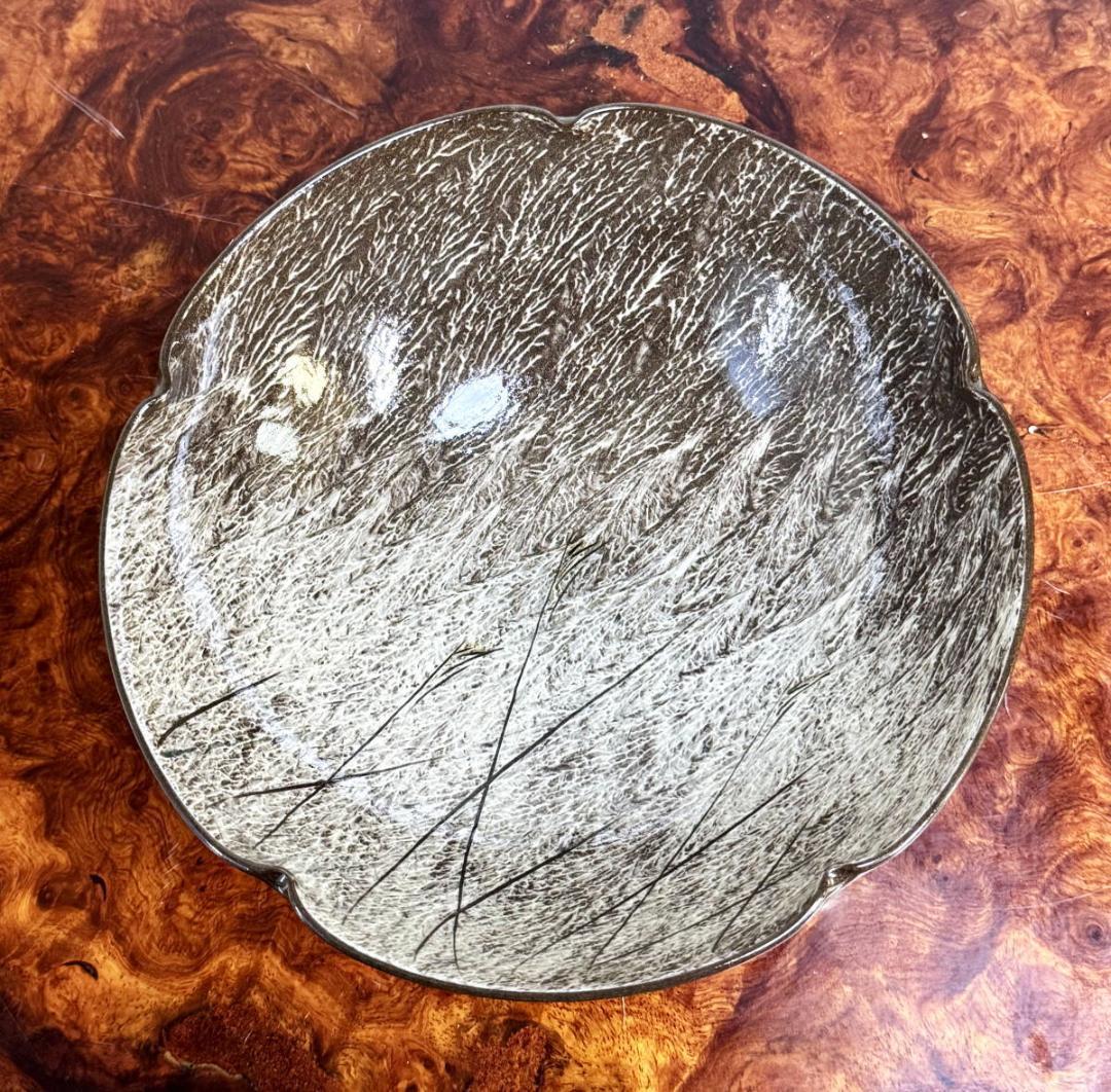 現川焼 十三代 横石臥牛 菓子器 共箱 長崎県無形文化財指定 WWTT418