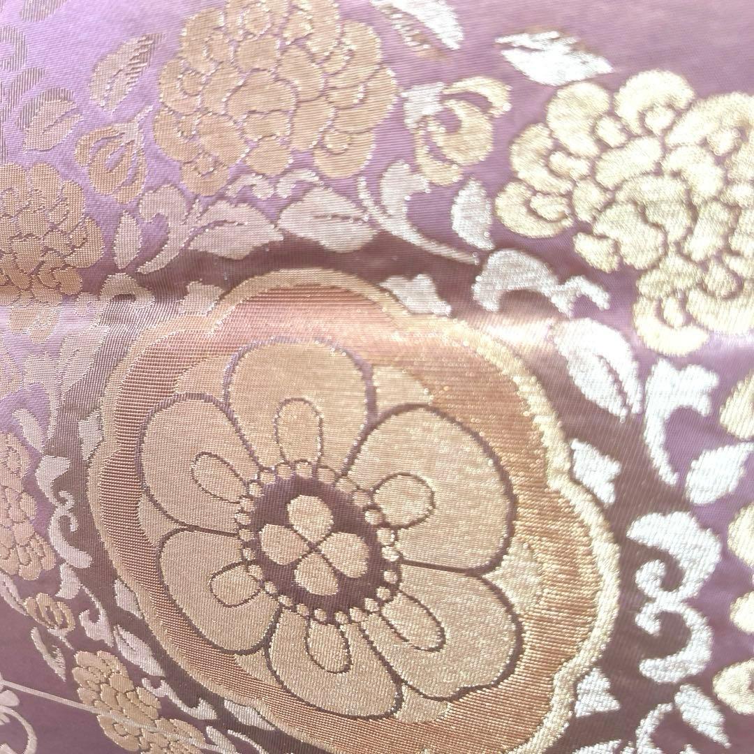 473 振袖フルセット 正絹 薄紫 桃 ピンク 金彩 駒刺繍 暈し染め お上品