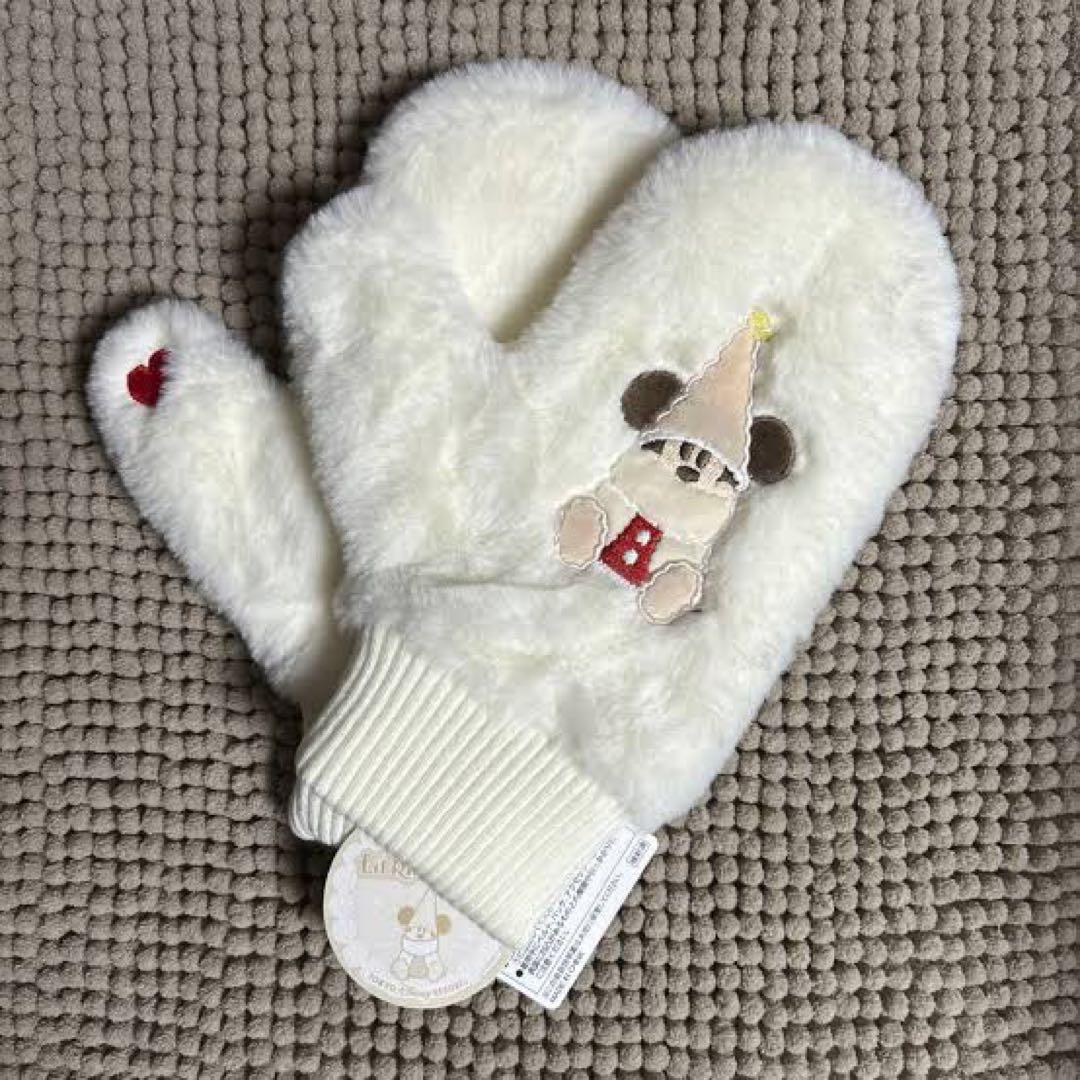 ミッキー　リルリンリン　クリスマス　ミトン　手袋　マフラー　ディズニー　グッズ