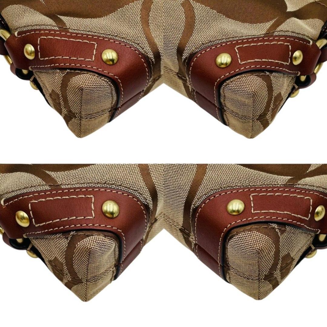 美品 コーチ ショルダーバッグ ワンショルダー キャンバス ブラウン 10730